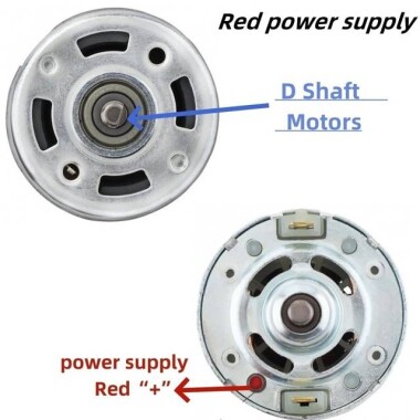 D Şaft 775 24V 10000RPM Yüksek Hızlı Yüksek Torklu DC Motor Çift Şaftlı - 4