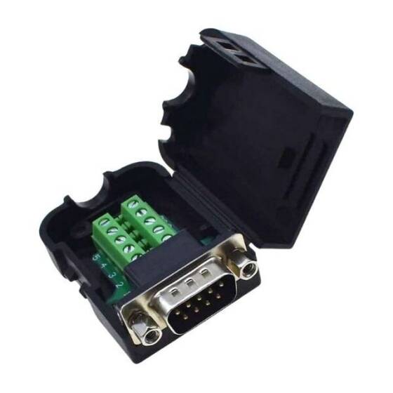 D-Sub DB9 9 Pin Erkek Terminal Block Adaptörü - 1