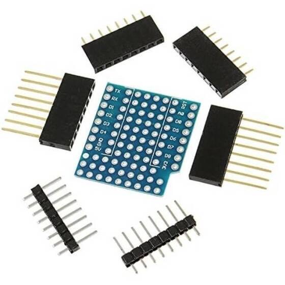 D1 Mini Çift taraflı Perf Board Uyumlu - 1