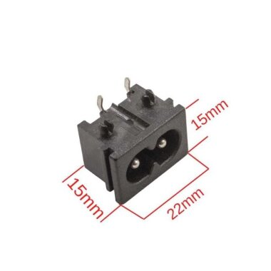 DB-8 C8 Erkek Power Soketi 90 Derece 22x15mm - 2