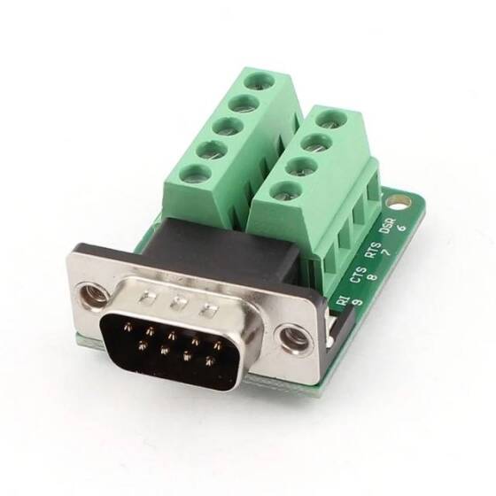 DB9 Erkek Vidalı Terminal RS232-RS485 Dönüştürücü Kartı - 3