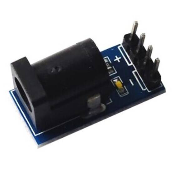DC-005 5.5 x 2.1mm Siyah DC Güç Adaptörü Jak Soketi Modülü - 1
