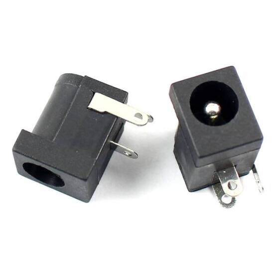 DC-005 5.5x2.1mm Siyah DC Güç Adaptörü Jak Soketi - 6