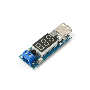 DC 4.5-40V 5V 2A USB Şarj Aleti DC-DC Voltaj Dönüştürücü Modülü Voltmetreli - 1