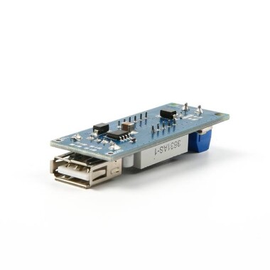 DC 4.5-40V 5V 2A USB Şarj Aleti DC-DC Voltaj Dönüştürücü Modülü Voltmetreli - 5