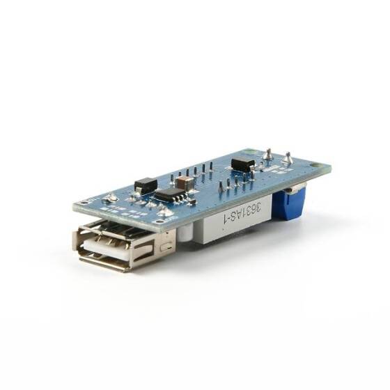 DC 4.5-40V 5V 2A USB Şarj Aleti DC-DC Voltaj Dönüştürücü Modülü Voltmetreli - 5