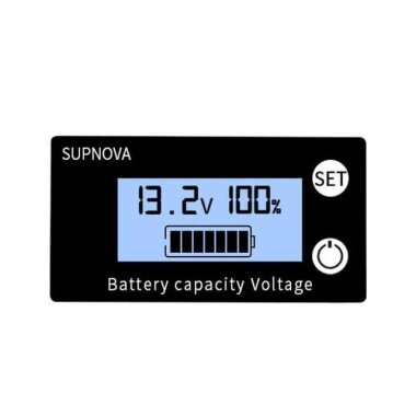 DC 8-100V Lityum Pil / Akü Kapasite Göstergesi - Mavi - 1