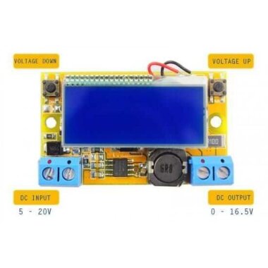 DC-DC LCD Ekranlı 3A Ayarlanabilir Voltaj Regülatörü - 3