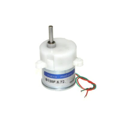 DC Eksantrik Mikro Motor 12V 6RPM Plastik Dişli 33mm B138F.6.72 - Görsu Elektronik
