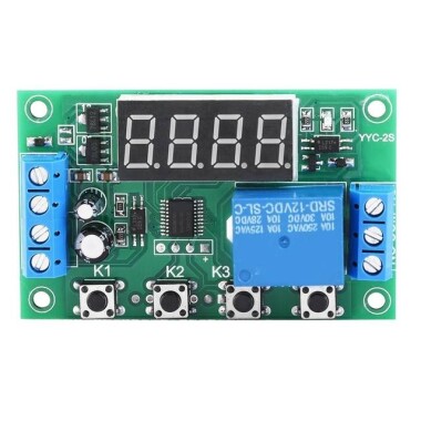 DC12V 1 Kanal Röle Modülü Gecikme Zamanlayıcı Kontrol Anahtarlama Kartı YYC-2S - 1