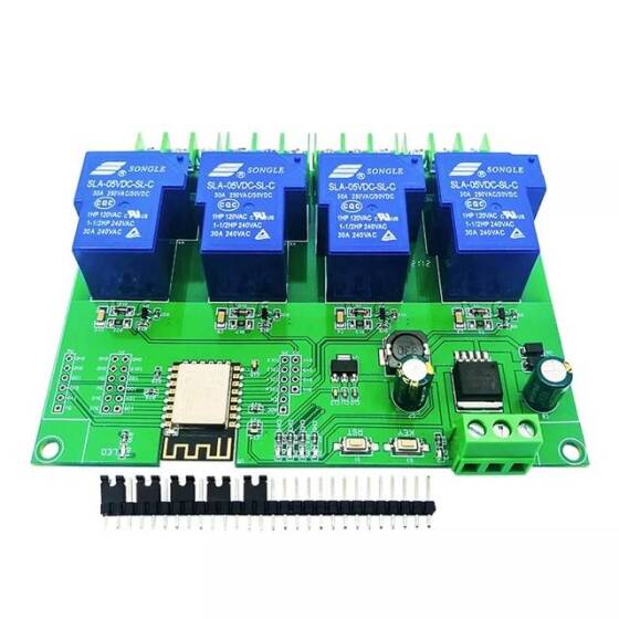 DC7-28/5V 30A ESP8266 WIFI 4 Kanal Röle Modülü ESP-12F Geliştirme Kartı - 1