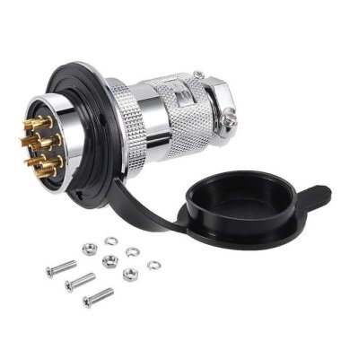 DF25 8 Pin 25mm Su Geçirmez Konnektör Takımı - Görsu Elektronik