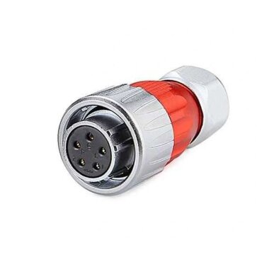 DH-20-J05PE-03-001 5 Pin Su Geçirmez Konnektör - Dişi - 1