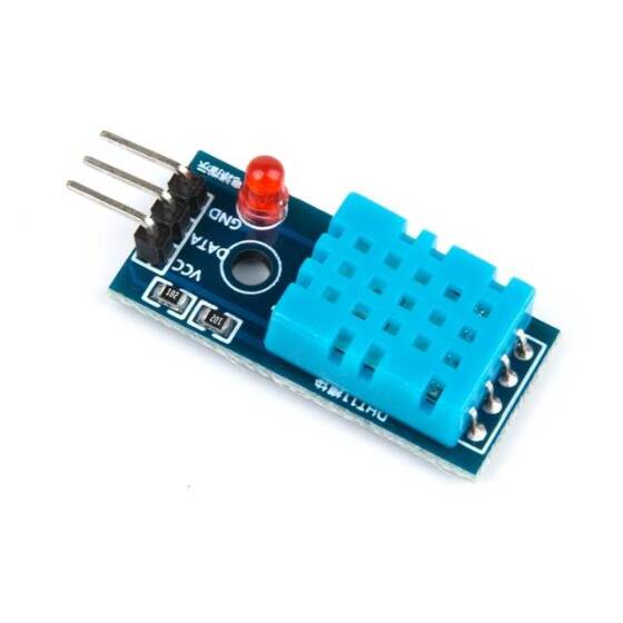 DHT11 LED'li ve Kablolu Sıcaklık Ve Nem Sensörü Modülü - 4