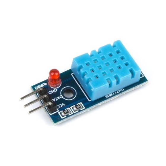 DHT11 LED'li ve Kablolu Sıcaklık Ve Nem Sensörü Modülü - 6