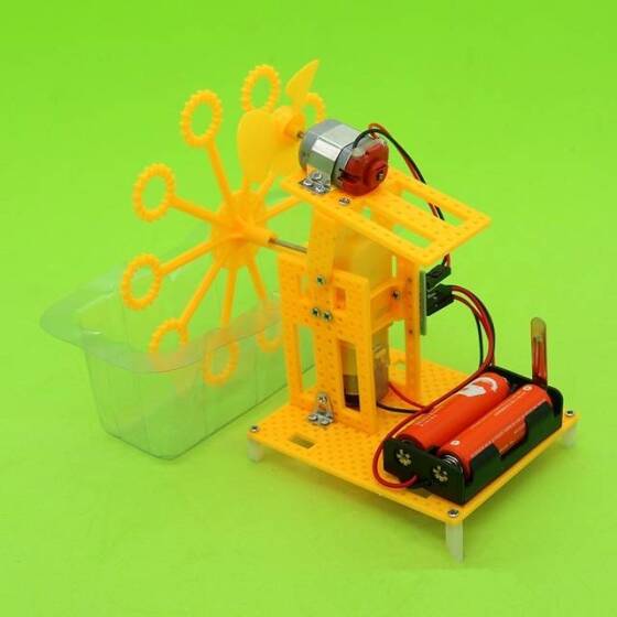 DIY Bilim Oyuncak Elektrikli Kabarcık Makinesi - Pilsiz - 1