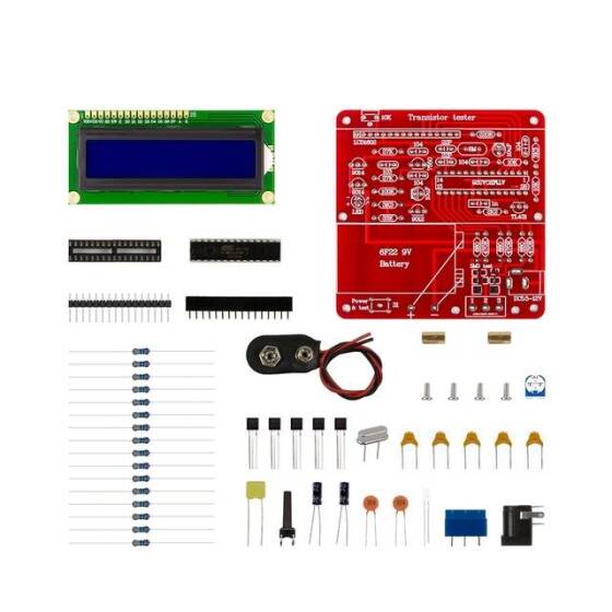 DIY Çok Fonksiyonlu Transistör Test Cihazı Kiti LCR ESR Transistör Ölçer PWM Sinyal Jeneratörü Kiti - 2