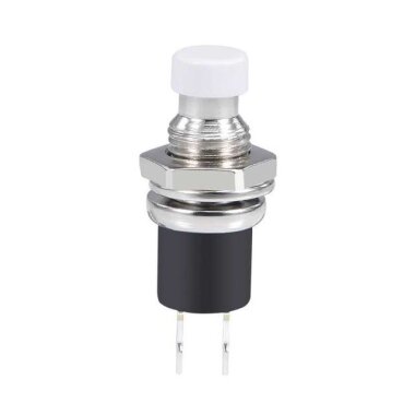 DS-110 7mm Push Buton - Beyaz - 1