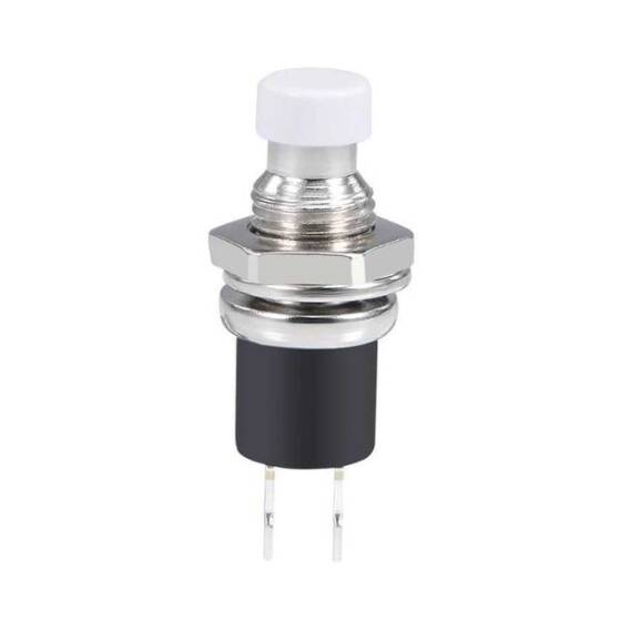 DS-110 7mm Push Buton - Beyaz - 1