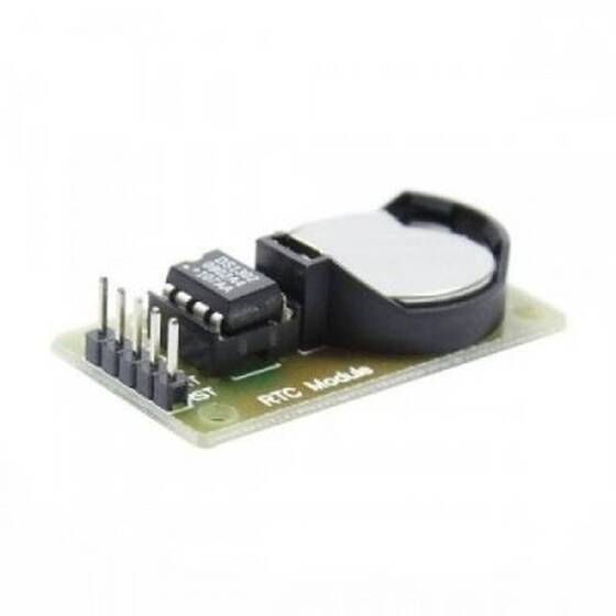 DS1302 RTC Gerçek Zamanlı Saat Modülü CR2032 Pil Dahil - 3