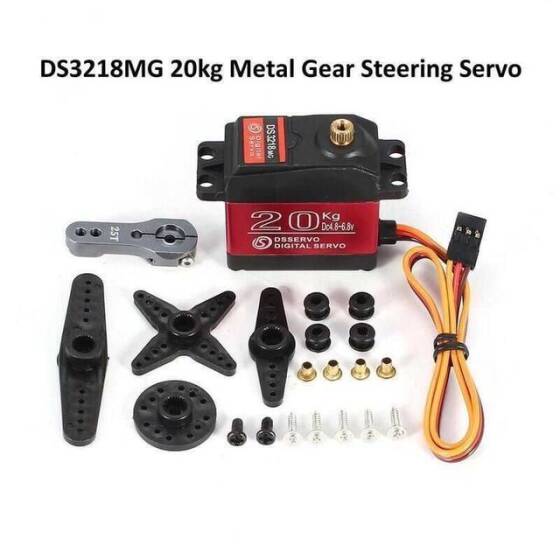 DS3218MG 20KG Su Geçirmez Dijital Servo Motor - 3