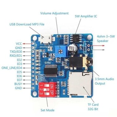 DY-SV5W MP3 Ses Çalma Modülü - 3