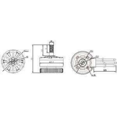 Emax Pulsar 2306 2400KV Işıklı Fırçasız Drone Motoru - 3