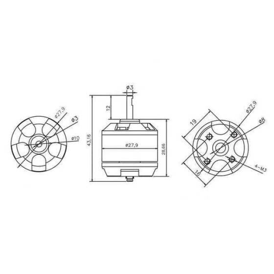 EMAX XA2212 820KV Fırçasız DC Motor - 3