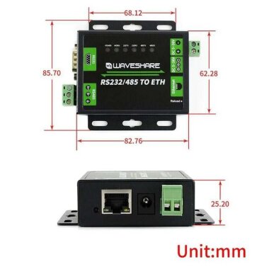 Endüstriyel RS232/RS485 - Ethernet Dönüştürücü - 3