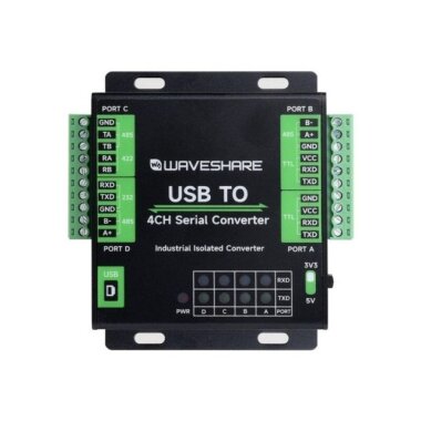 Endüstriyel USB'den 4 Kanallı Seri Dönüştürücü - Orijinal FT4232HL - 4