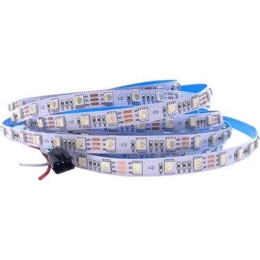Epoksi 5V SK6812 RGBCW 5050 Siyah SMD LED Şerit 60 LED/Metre Esnek 5 Metrelik Makara IP65 - 2