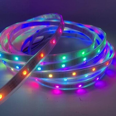 Epoksi 5V WS2813B RGB5050 Beyaz SMD LED Şerit 30 LED/Metre Esnek 5 Metrelik Makara IP65 - 3