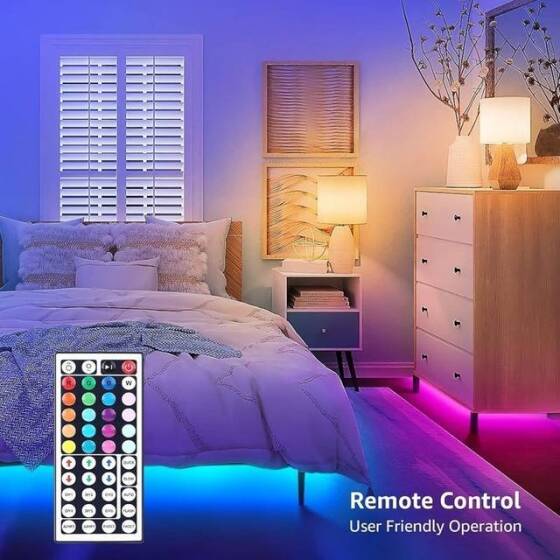 Epoksi Kırmızı 5050 12V SMD LED Şerit 60 LED/Metre Esnek 5 Metrelik Makara - 5