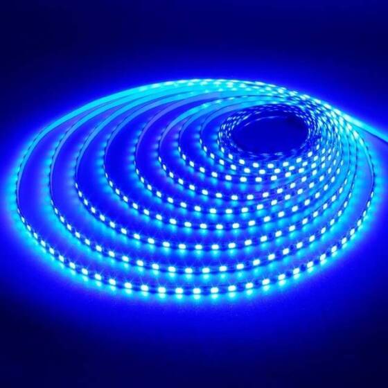 Epoksi Mavi 2835 12V SMD LED Şerit 60 LED/Metre Esnek 5 Metrelik Makara - 1