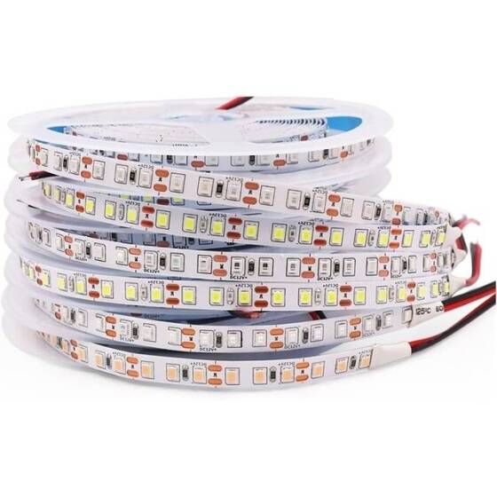 Epoksi Sarı 2835 12V SMD LED Şerit 60 LED/Metre Esnek 5 Metrelik Makara - 1