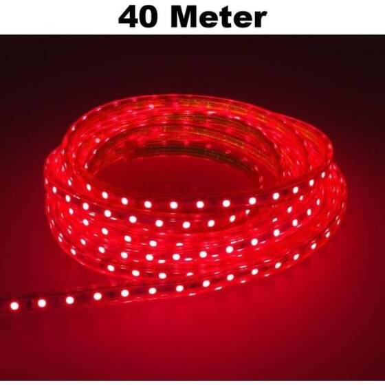 Epoksi Yeşil 2835 12V SMD LED Şerit 60 LED/Metre Esnek 5 Metrelik Makara - 2