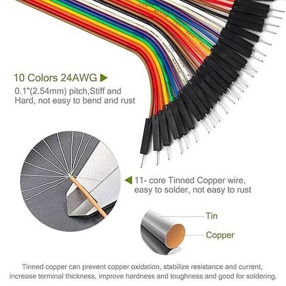 Erkek - Dişi Jumper Kablo 40 Pin 20cm 24AWG - 4
