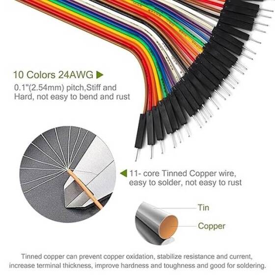 Erkek - Dişi Jumper Kablo 40 Pin 20cm 24AWG - 8