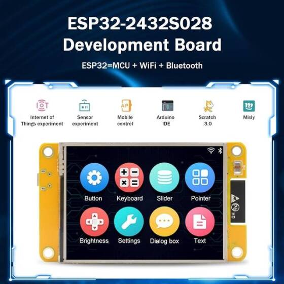 ESP32 Arduino LVGL WIFI Ve Bluetooth Geliştirme Kurulu 2.8 İnç 240x320 Akıllı Ekran Resistive - 3
