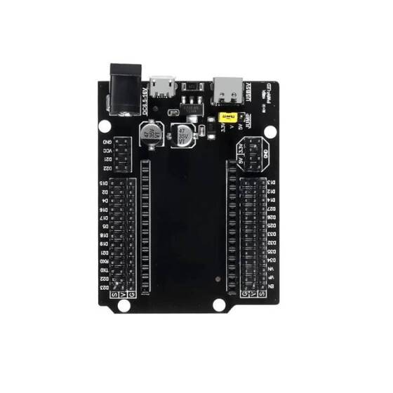 ESP32 ESP-32 ESP-32S Geliştirme Kartı İçin Tip-C USB Ve Mikro USB Çift Arayüzlü 30 Pin ESP32 Genişletme Kartı - 1