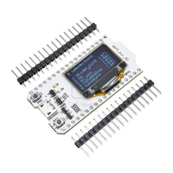 Esp32 Wifi ve Bluetooth Gelistirme Karti CP2102 0.96 Inch OLED Ekran - 1