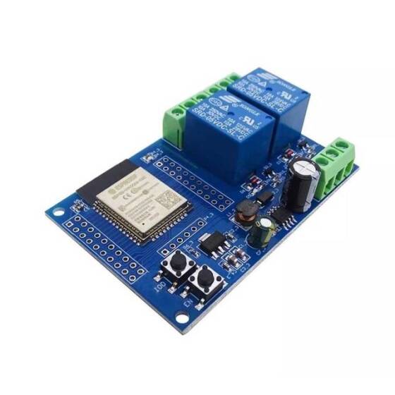 ESP32-WROOM-32E 2 Kanal Röle Modülü - 1