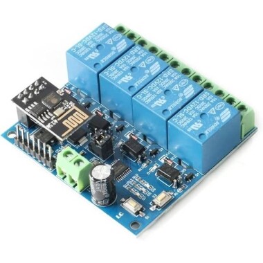 ESP8266 ESP-01 12V 4 Kanal WiFi Röle Modülü Şeyler Akıllı Ev Uzaktan Kumanda Anahtarı - 2