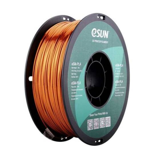 Esun eSilk 1.75mm Parlak Yüzeyli Bakır Filament - Copper - 1