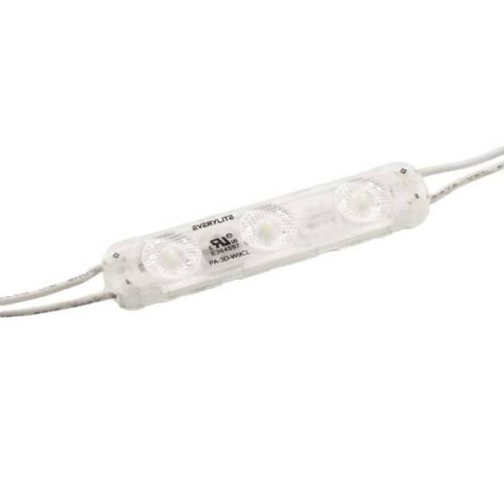 Everylite 3'lü Mercekli Modül Led Yapışkansız - Beyaz 12v - 1