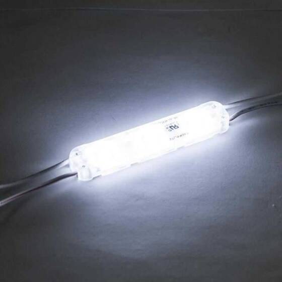Everylite 3'lü Mercekli Modül Led Yapışkansız - Beyaz 12v - 2