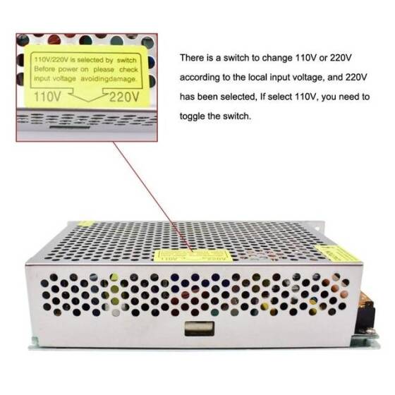 Fanlı Yüksek Kaliteli Güç Kaynağı 240W 24V 10A - 3
