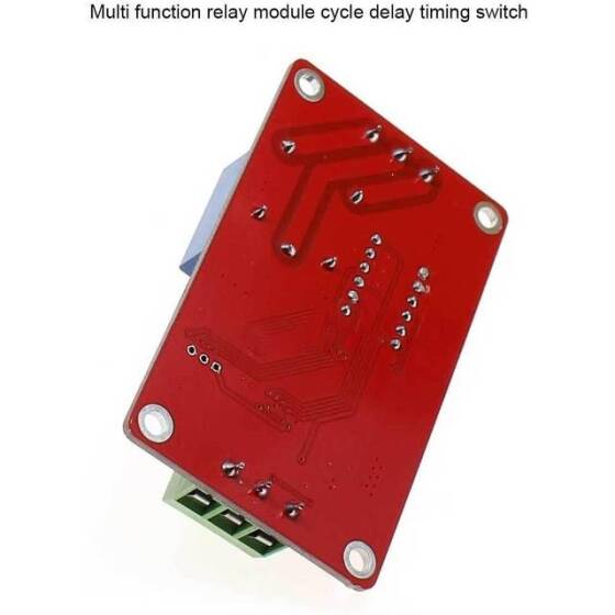 FRM01 DC12V 1 Kanal Çok Fonksiyonlu Röle Modülü Döngü Gecikme Zamanlayıcı Anahtarı Kendinden Kilitleme Zamanlama Modülü - 3