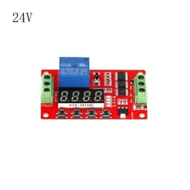 FRM01 DC24V 1 Kanal Çok Fonksiyonlu Röle Modülü Döngü Gecikme Zamanlayıcı Anahtarı Kendinden Kilitleme Zamanlama Modülü - 1