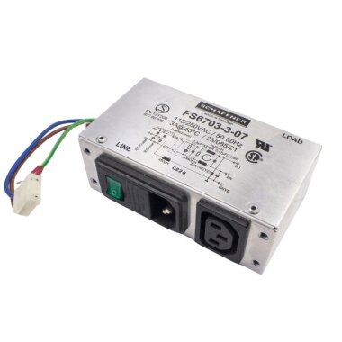 FS6703-3-07 EMI Filtre 3A Anahtarlı Erkek Power Soketi - Power Filter - Schaffner